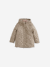 3-in-1 parka voor meisjes, parka en windjack met bloemenprint kaki - vertbaudet enfant 