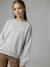 EssentiÃ«le sweater voor meisjes JONEN gemêleerd grijs - vertbaudet enfant 