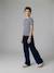 Wijde broek fluweel / velours marineblauw - vertbaudet enfant 