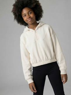 -Sweater voor meisjes met capuchon voor sport