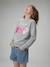 Sweater meisje ROLLING STONES gemêleerd grijs - vertbaudet enfant 