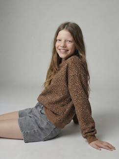 Meisje-Sweater met wijde pasvorm