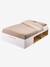 Tweepersoonsbed met opbergruimte 140x190cm wit - vertbaudet enfant 