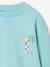 Sweater met ronde hals en lange mouwen blauwgroen+lichtgeel+mango - vertbaudet enfant 