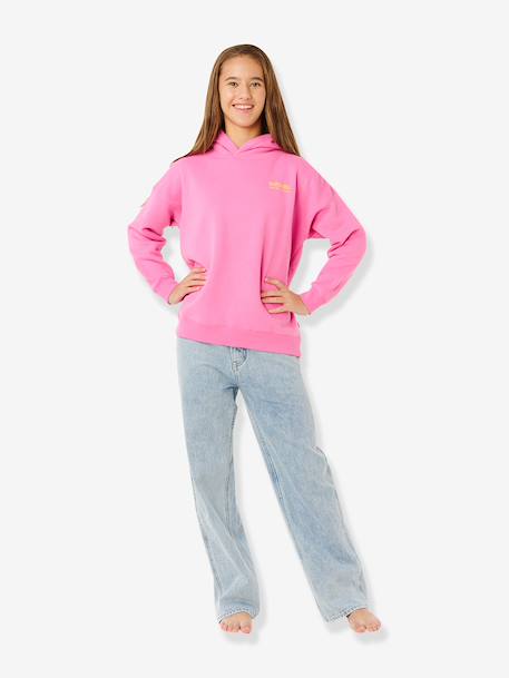 Sweater met capuchon voor meisjes rozen - vertbaudet enfant 
