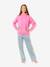 Sweater met capuchon voor meisjes rozen - vertbaudet enfant 