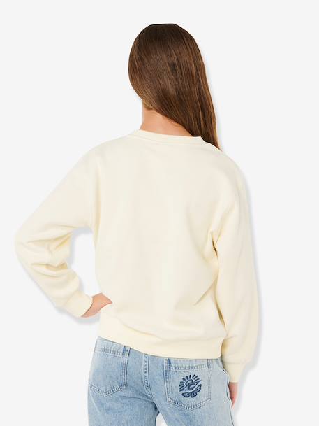 Sweater Sunshine Squad voor meisjes ecru - vertbaudet enfant 