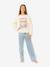 Sweater Sunshine Squad voor meisjes ecru - vertbaudet enfant 