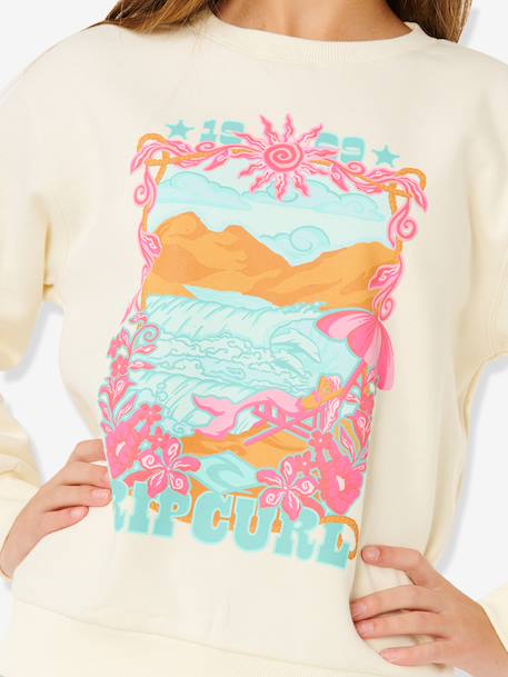 Sweater Sunshine Squad voor meisjes ecru - vertbaudet enfant 