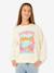 Sweater Sunshine Squad voor meisjes ecru - vertbaudet enfant 