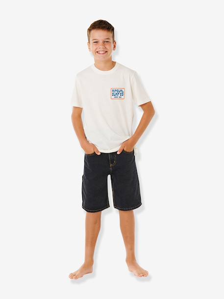 T-shirt jongens korte mouwen ecru - vertbaudet enfant 