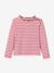 T-shirt met lange mouwen en strepen rood - vertbaudet enfant 