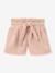 Meisjesshort met ceintuur in de taille lichtroze - vertbaudet enfant 