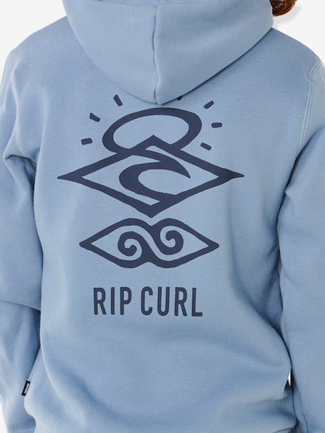 Sweater met capuchon voor jongens grijsblauw - vertbaudet enfant 