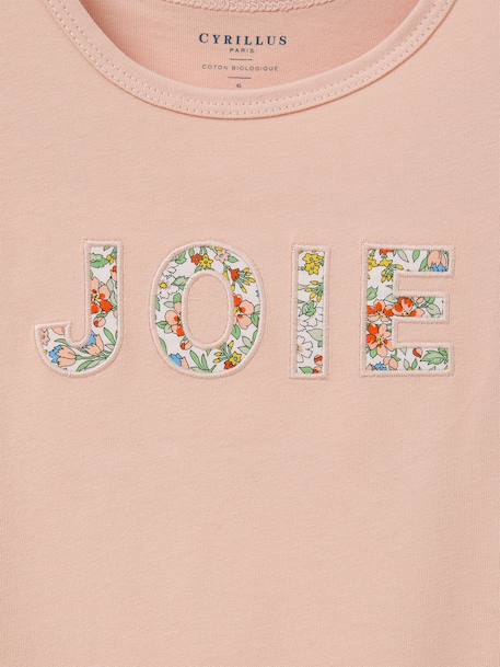 T-shirt voor meisjes met vrolijk motief lichtgroen - vertbaudet enfant 