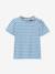 T-shirt met strepen voor meisjes lichtblauw - vertbaudet enfant 
