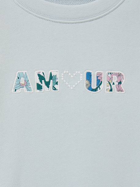Meisjessweater Amour lichtblauw - vertbaudet enfant 