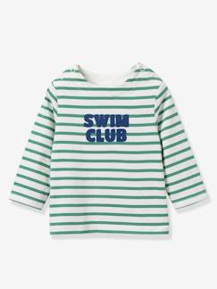 Baby-T-shirt, souspull-T-shirt baby gestreept met lange mouwen