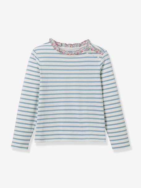 T-shirt met lange mouwen in maritieme stijl lichtroze. - vertbaudet enfant 
