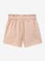 Meisjesshort met ceintuur in de taille lichtroze - vertbaudet enfant 