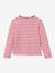 T-shirt met lange mouwen en strepen rood - vertbaudet enfant 