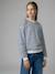 Sweater met wijde pasvorm bruin+marineblauw+vanille - vertbaudet enfant 