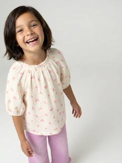 -Blouse voor meisjes van katoengaas