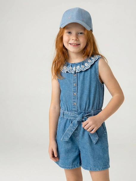 Combishort in denim stone - vertbaudet enfant 