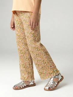 -Meisjes legging in ribgebreide stof