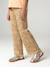 Meisjes legging in ribgebreide stof beige+ecru+wit, bedrukt - vertbaudet enfant 