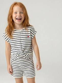 -Set voor meisjes, t-shirt en short van fantasie breisel