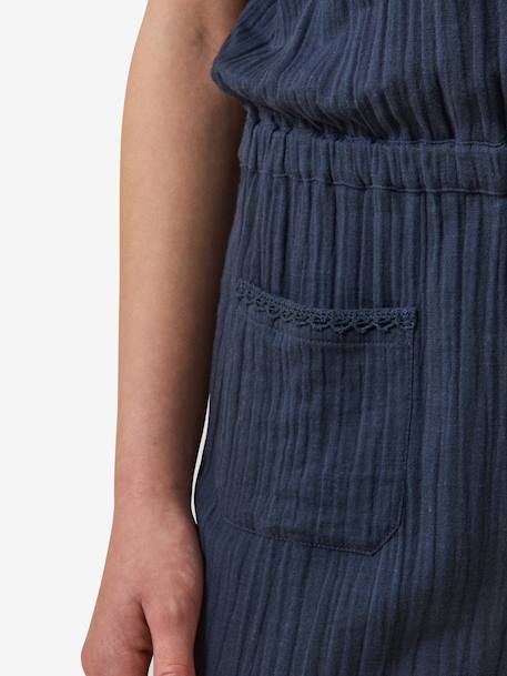 Babypakje van katoengaas marineblauw - vertbaudet enfant 