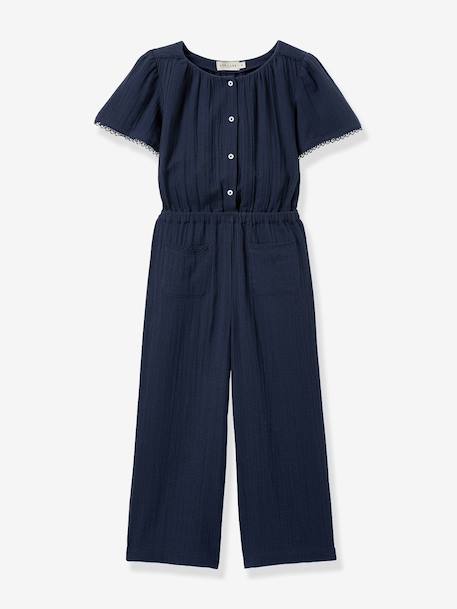 Babypakje van katoengaas marineblauw - vertbaudet enfant 