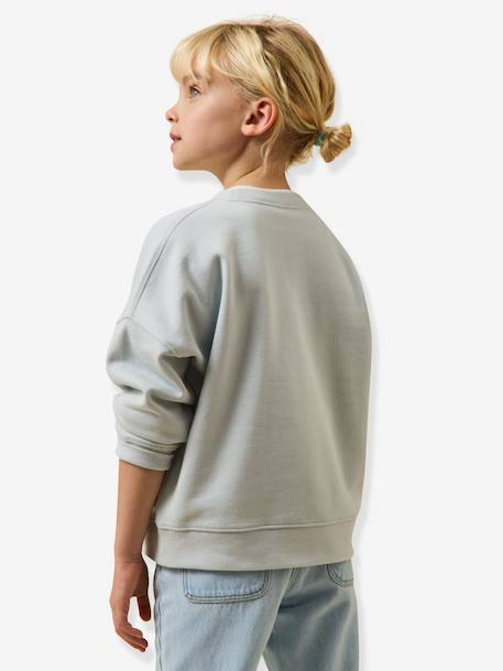 Meisjessweater Amour lichtblauw - vertbaudet enfant 