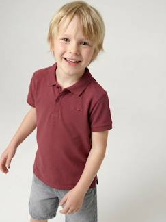 -Poloshirt met korte mouwen voor jongens met borduurwerk op de borst