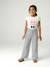 Wijde gestreepte legging van gebreide sweater blauw, gestreept+rood, gestreept - vertbaudet enfant 