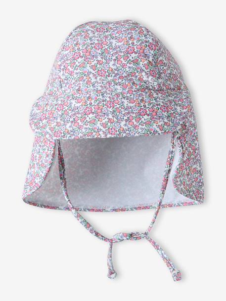 UV-werende pet voor babymeisjes ecru - vertbaudet enfant 