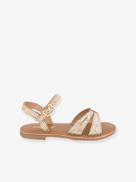 Sandalen Belle ZÃ¨bre beige - vertbaudet enfant 