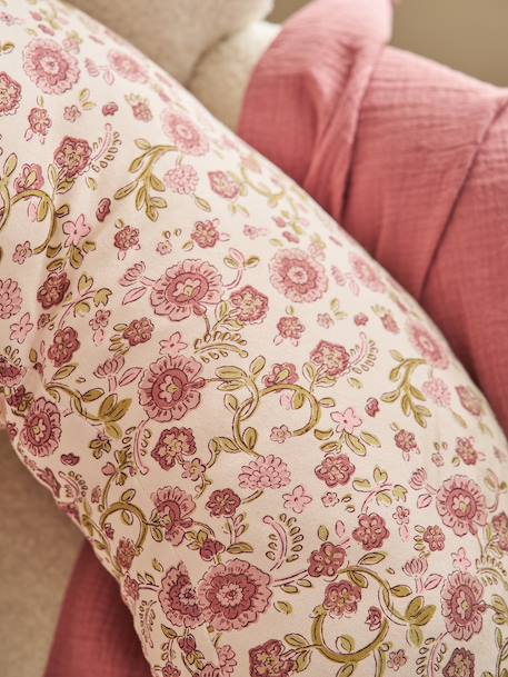 Hoes voor borstvoedingskussen beige, bedrukt+Bloemenprint+roze, bedrukt - vertbaudet enfant 