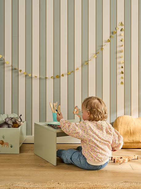 Activiteitentafel met opbergkoffer beige+rozen - vertbaudet enfant 