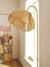 Rotan bloem metalen vloerlamp goud - vertbaudet enfant 