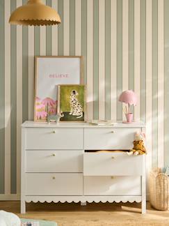 -Kindercommode met 6 laden, feston hout