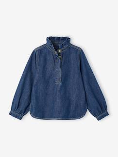 -Blouse voor meisjes in jeans familie capsule