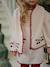 Vest met geborduurde kersen beige - vertbaudet enfant 
