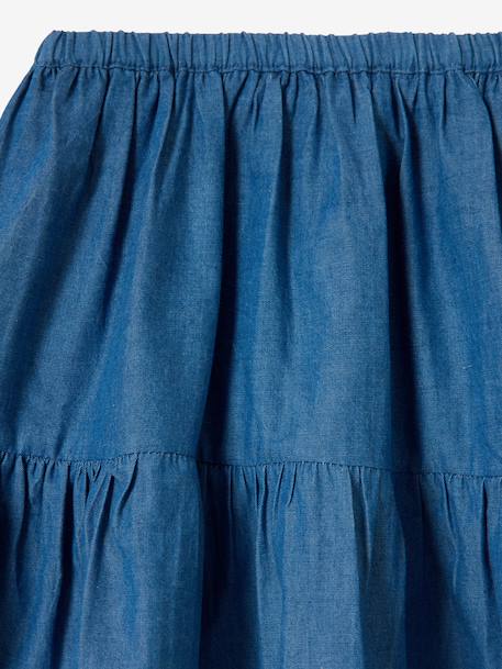Denim rok jeansblauw - vertbaudet enfant 
