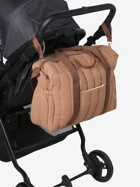 24-uurs tas MAMA TEDDY cappuccino+ecru - vertbaudet enfant 