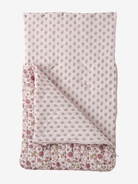 Engelennest KLEINE DINO van hydrofiel doek beige, bedrukt+grijsblauw+ijsblauw+print grenier+roze, bedrukt+vanille+wit - vertbaudet enfant 
