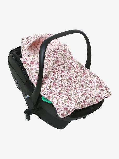 Engelennest KLEINE DINO van hydrofiel doek beige, bedrukt+grijsblauw+ijsblauw+print grenier+roze, bedrukt+vanille+wit - vertbaudet enfant 