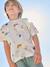 T-shirt met korte mouwen blauwgroen+wit - vertbaudet enfant 