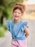 Denim blouse met volantmouwen lichtblauw - vertbaudet enfant 